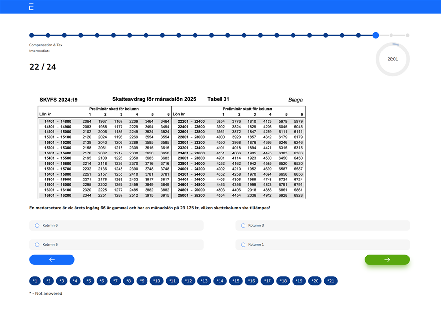 Bild Salary Compensation & Tax - Nya plattformen