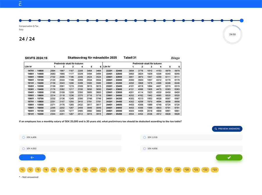 Bild Salary Compensation & Tax - Nya plattformen (ENG)