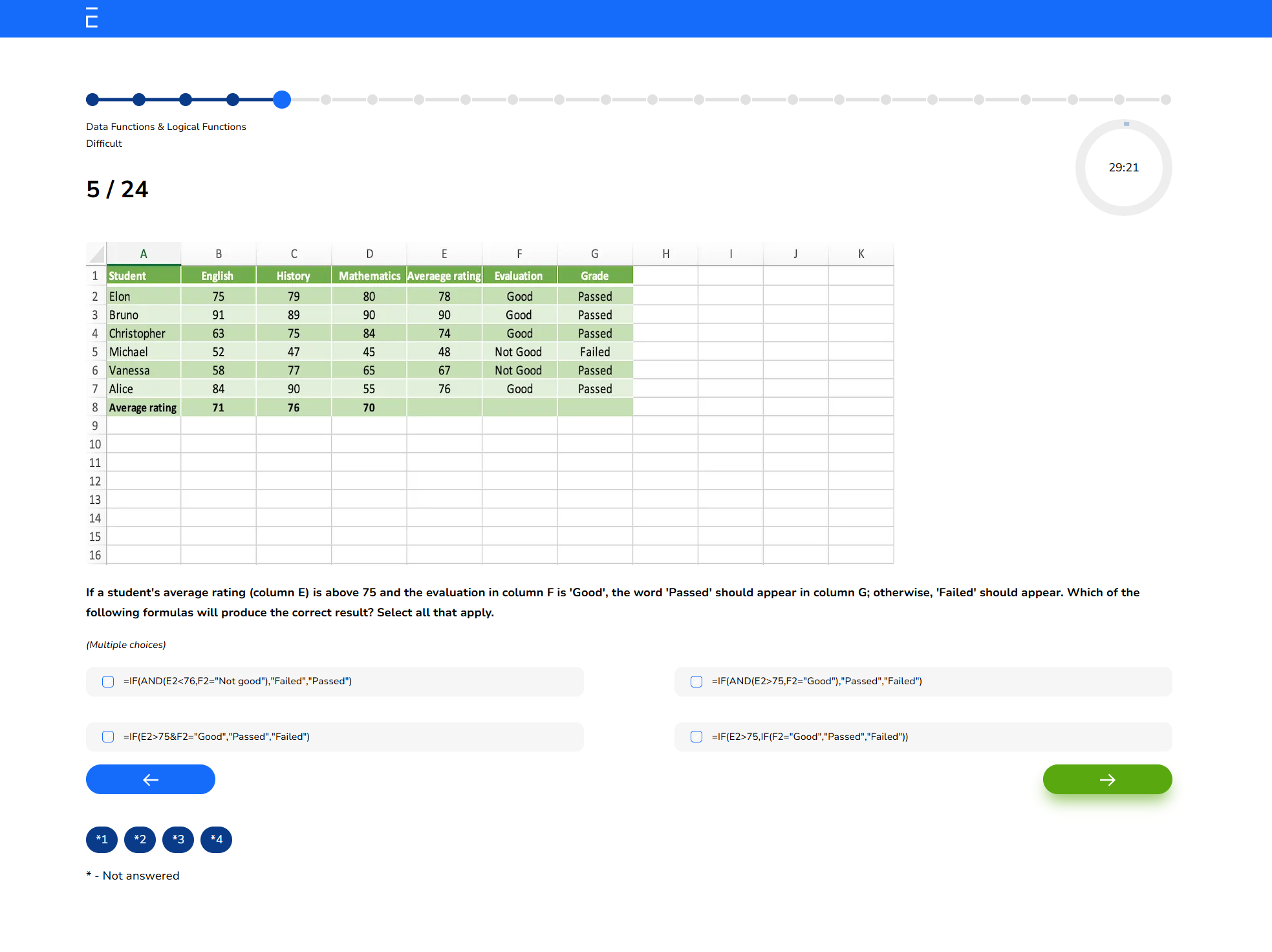 Bild Data Functions & Logical Functions - Nya plattformen (EN - EN settings)